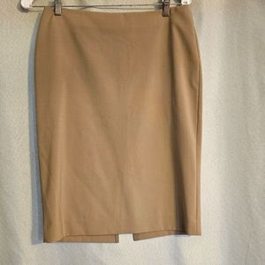 Beige Pencil Skirt